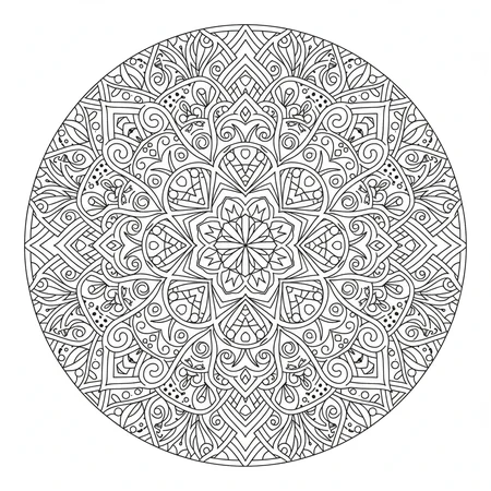 Mandala Zentangle #28