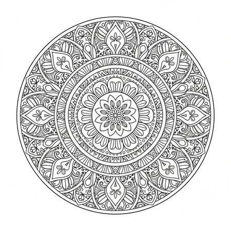 Mandala Abstrait Artistique #1