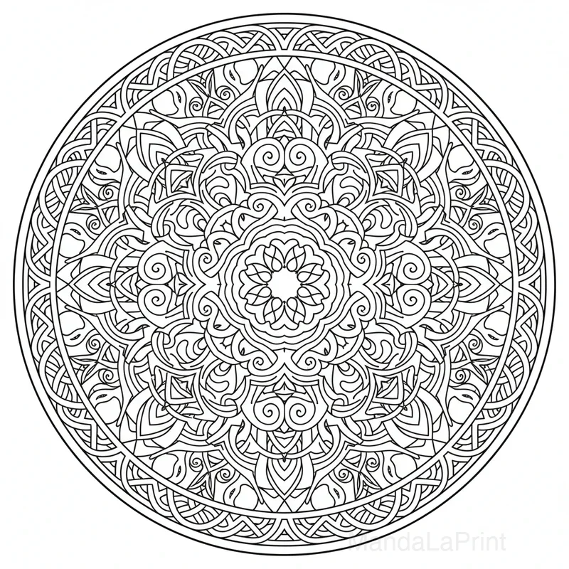 Kunst Nouveau Mandala #7