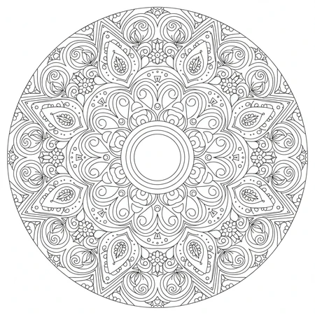 Mandala Abstrait Artistique #3