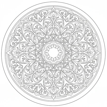 Mandala Art Nouveau #8