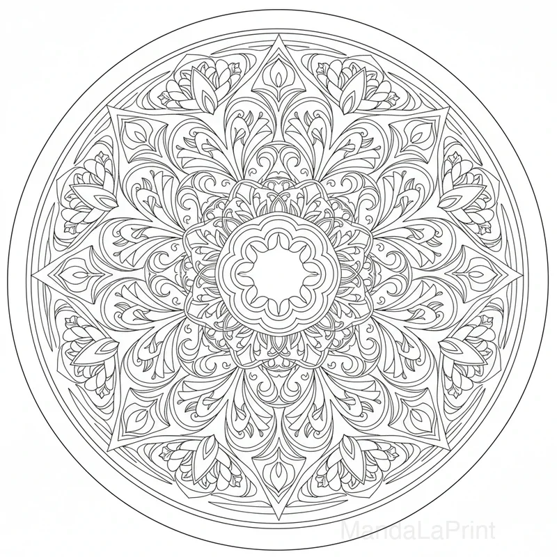 Arte Nouveau Mandala #8