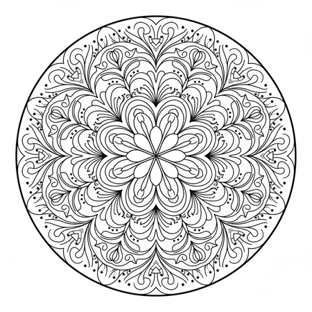 Mandala Abstrait Artistique #14