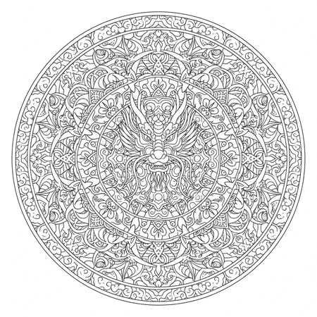 Mandala Dragon #8