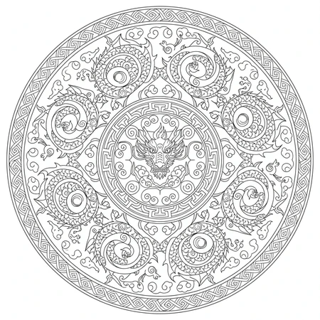 Mandala Dragon #20
