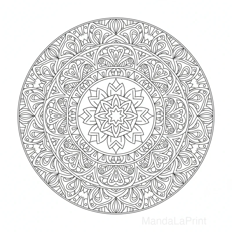 Mandala Mandala Enfant para Colorear #33