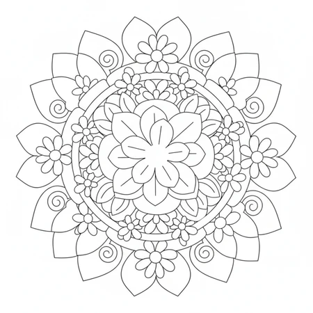 Mandala Simple pour Débutants #6