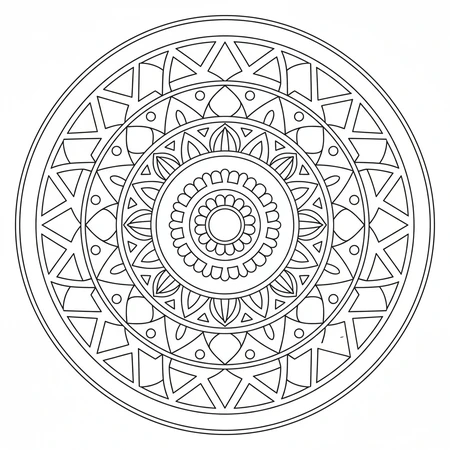 Mandala Simple pour Débutants #29