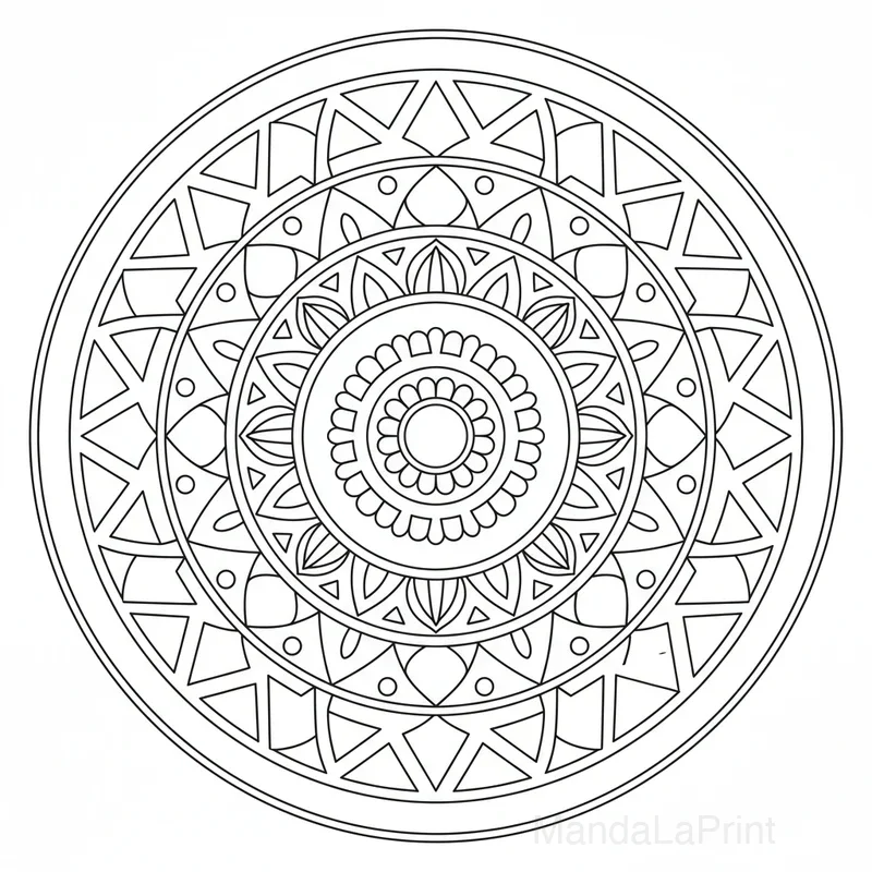 Mandala Simple pour Débutants #29