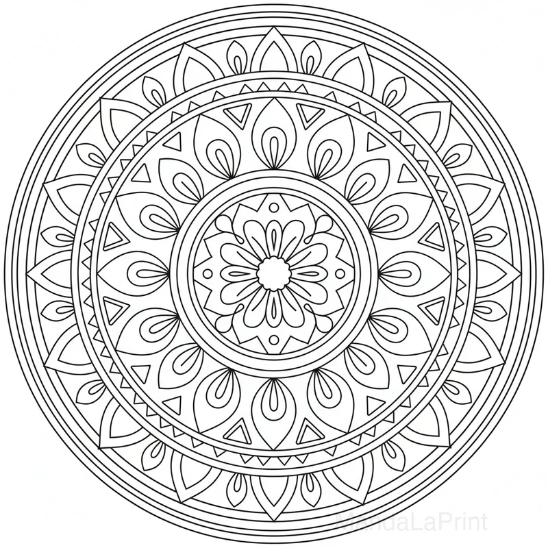 Mandala Simple pour Débutants #12