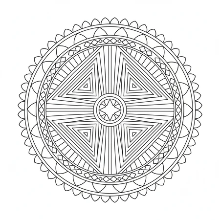 Coloriage Mandala Enfant #19