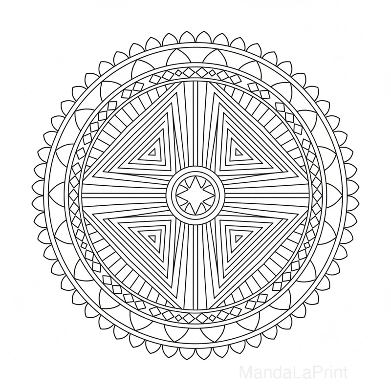 Simple Mandala pour Débutants #19