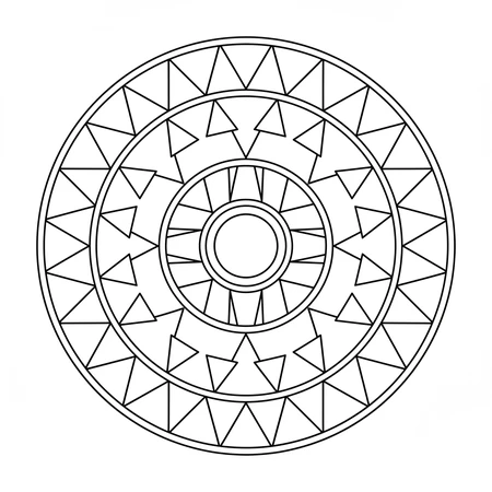Coloriage Mandala Enfant #7