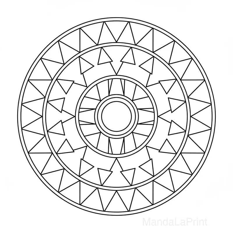 Basique Relaxant Mandala #7