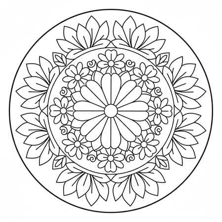 Mandala Débutant Zen #23