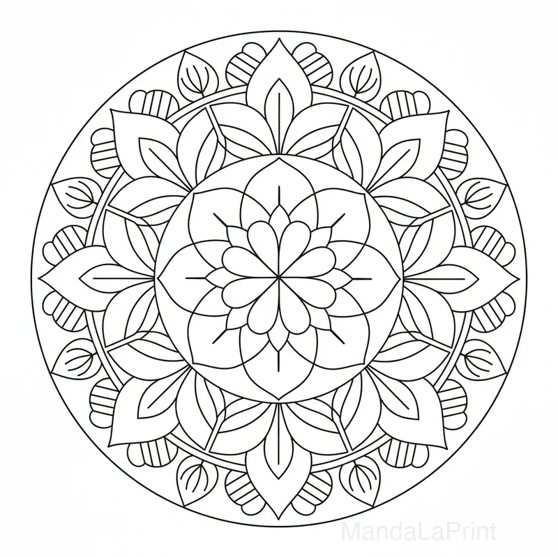 Facile Débutant Mandala #42