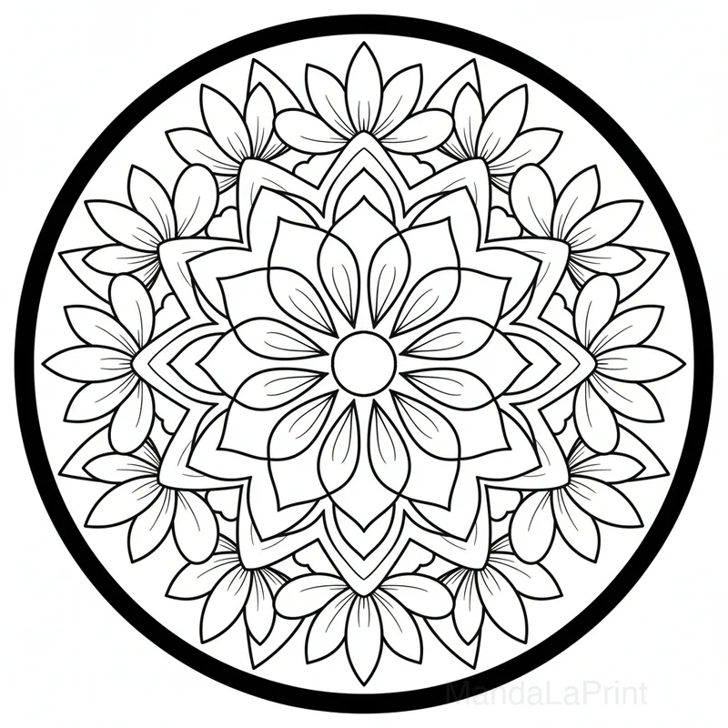 Facile Débutant Mandala #44