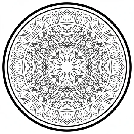 Mandala Étoile Symétrique #40