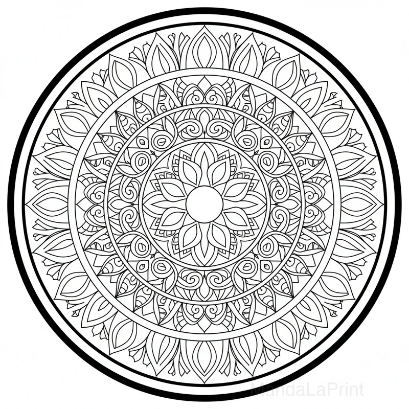 Simétrico Estrella Mandala #40