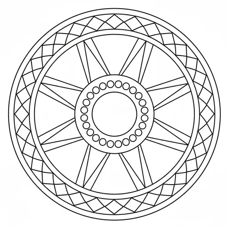 Coloriage Mandala Enfant #20