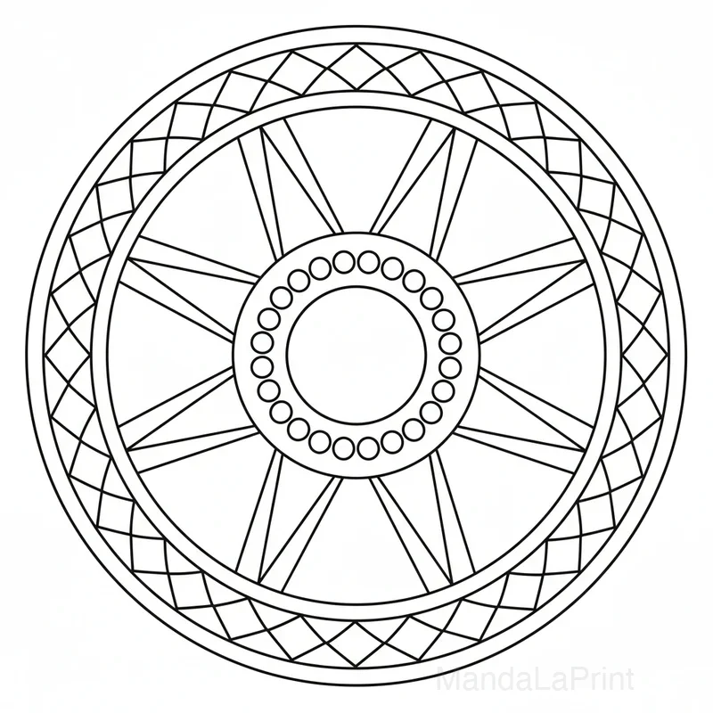 Simple Mandala pour Débutants #20
