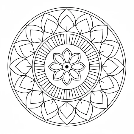 Mandala Simple pour Débutants #3