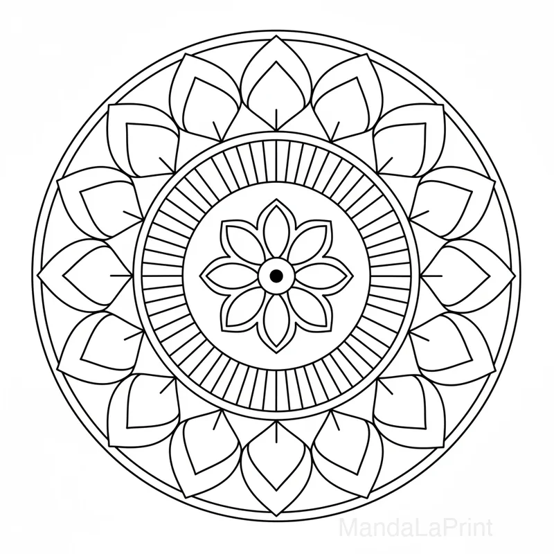 Simple Mandala pour Débutants #3