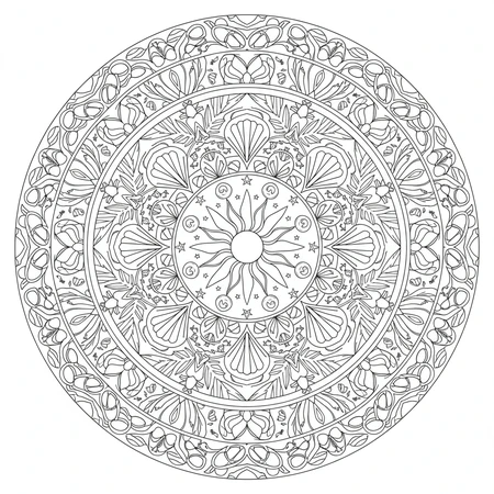 Mandala Été #9