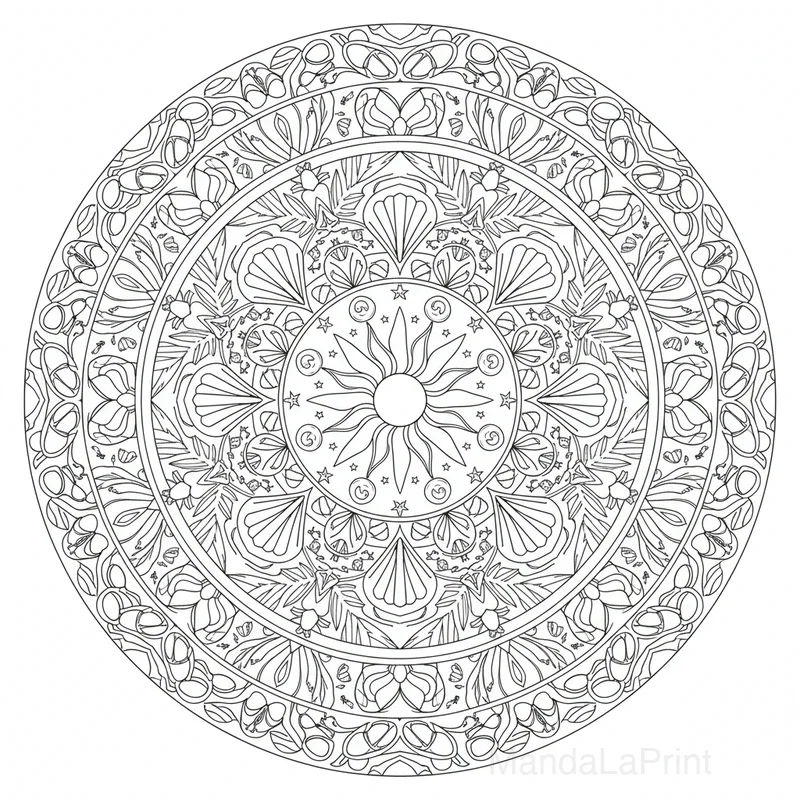 Été Mandala #9