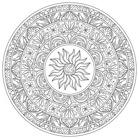 Mandala Été #1