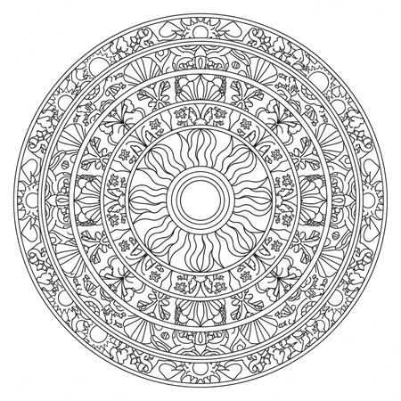Mandala Été #14