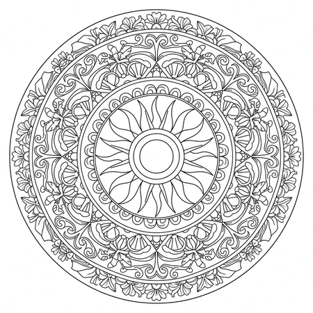 Mandala Été #18