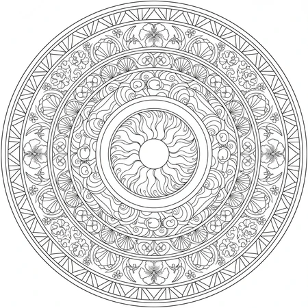 Mandala Été #11
