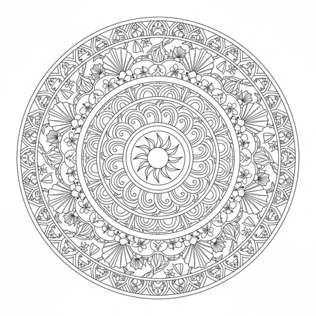 Mandala Été #12