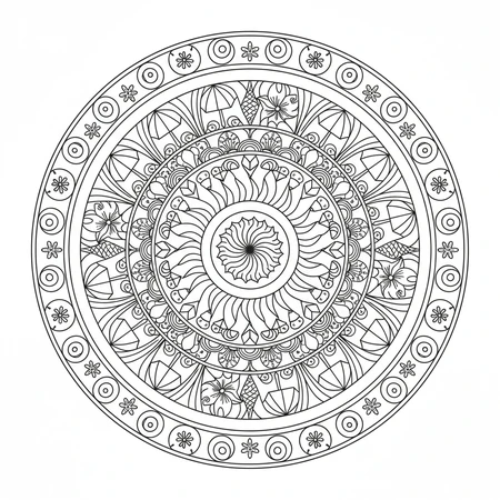 Mandala Été #7
