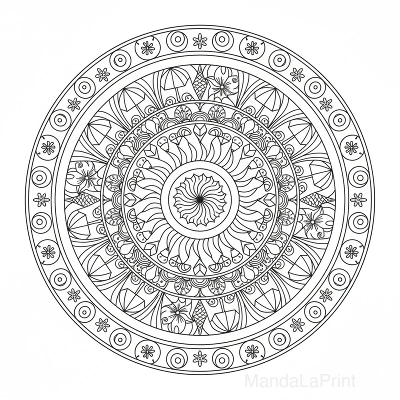 Été Mandala #7