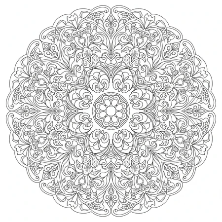 Mandala Art Nouveau #19