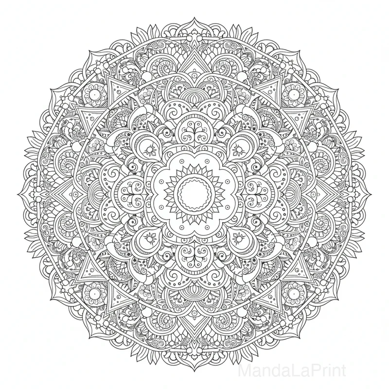 Mandala Art Nouveau #10
