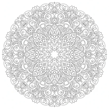 Mandala Art Nouveau #3