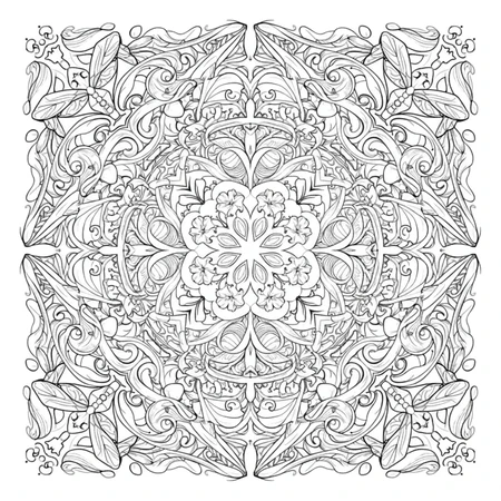 Mandala Art Nouveau #16