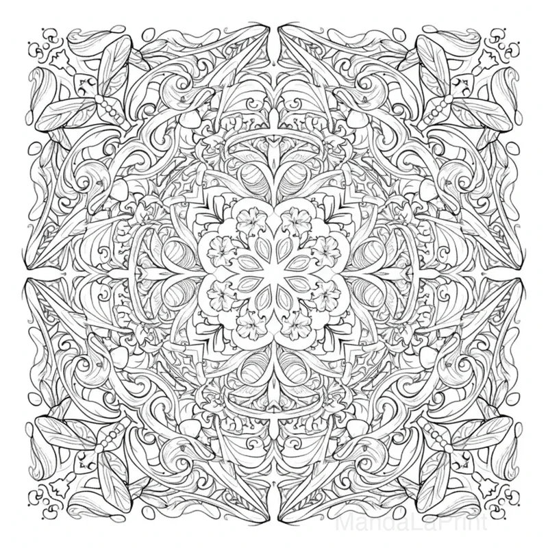 Art Nouveau Mandala #16