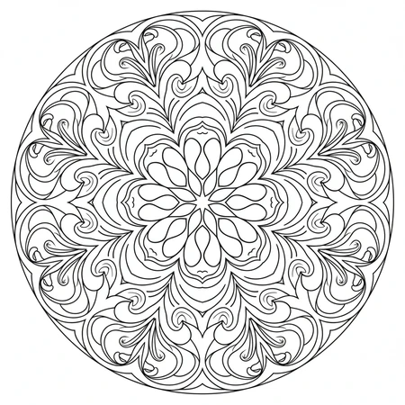 Mandala Art Nouveau #2
