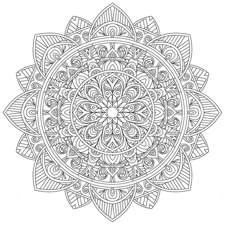 Mandala Créatif Unique #5