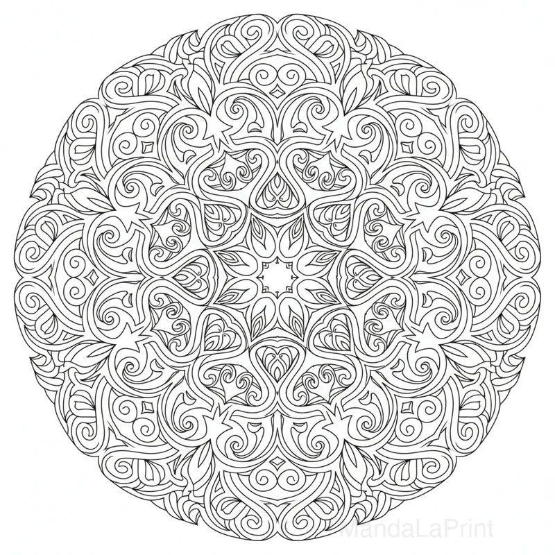 Einzigartiges Kreatives Mandala #1