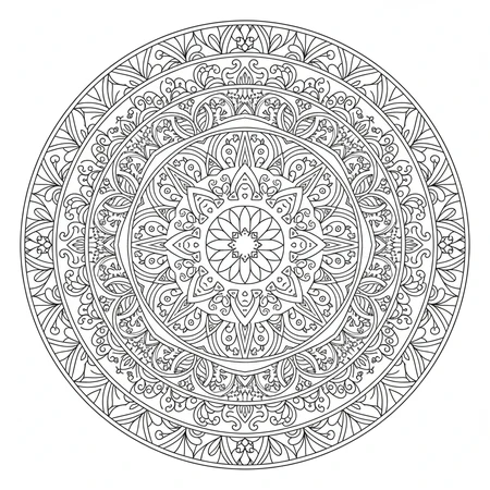 Mandala Zentangle #22