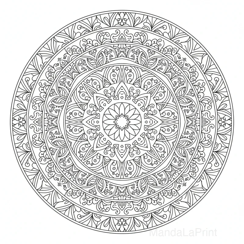 Mandala Zentangle #22