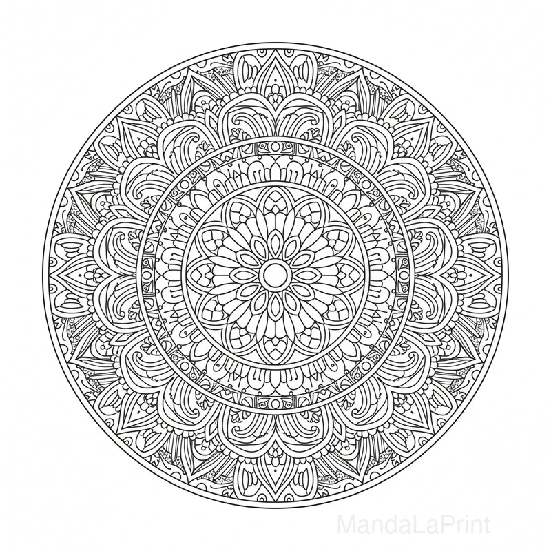 Kunst Nouveau Mandala #4
