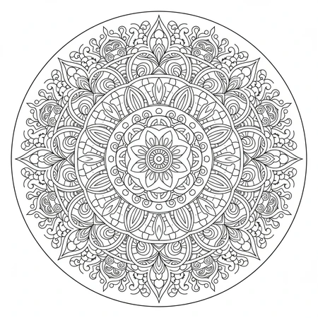 Mandala Zentangle #24