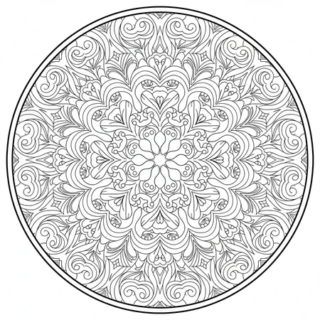 Mandala Courbes Organiques #27