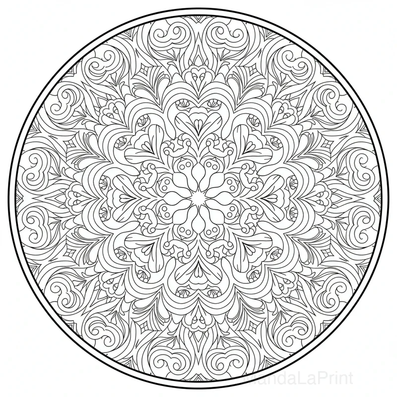 Mandala Courbes Organiques #27